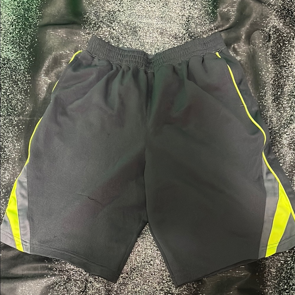 Pro Player Black and Yellow Performance Shorts